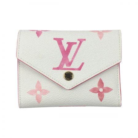 LOUIS VUITTON ルイヴィトン バイ・ザ・プール ポルトフォイユ・ヴィクトリーヌ 財布 M82406 ホワイト x ピンク