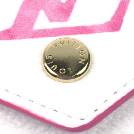  LOUIS VUITTON ルイヴィトン バイ・ザ・プール ポルトフォイユ・ヴィクトリーヌ 財布 M82406 ホワイト x ピンク