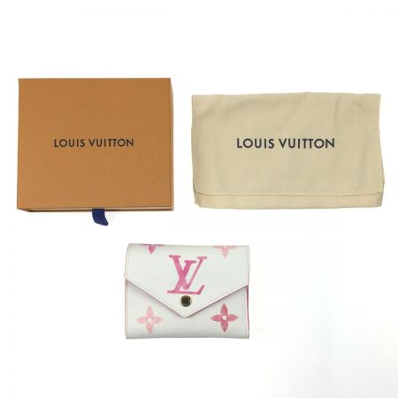  LOUIS VUITTON ルイヴィトン バイ・ザ・プール ポルトフォイユ・ヴィクトリーヌ 財布 M82406 ホワイト x ピンク