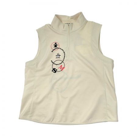  Munsingwear マンシングウェア ゴルフウェア レディース ノースリーブ サイズLL LG5058 アイボリー