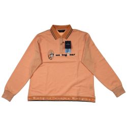 ▽▽ Munsingwear マンシングウェア ゴルフウェア レディース 長袖 サイズLL LG1062 A640 オレンジ Sランク