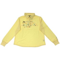▽▽ Munsingwear マンシングウェア ゴルフウェア レディース 長袖 サイズLL LG1165 Y906 イエロー Sランク