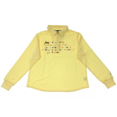  Munsingwear マンシングウェア ゴルフウェア レディース 長袖 サイズLL LG1165 Y906 イエロー
