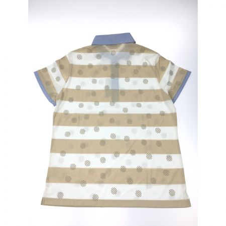  Munsingwear マンシングウェア ゴルフウェア レディース 半袖 サイズLL SL1575 C745 ホワイト×ベージュ