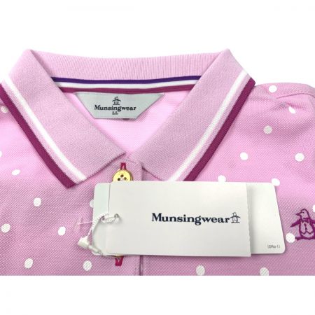  Munsingwear マンシングウェア ゴルフウェア レディース 半袖 サイズLL SL1529 W813 ピンク