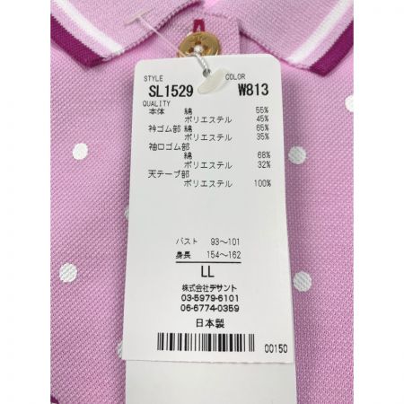  Munsingwear マンシングウェア ゴルフウェア レディース 半袖 サイズLL SL1529 W813 ピンク