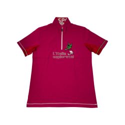 ▽▽ M・U SPORTS ゴルフウェア レディース 半袖 サイズ52 700R1470 ショッキングピンク Aランク