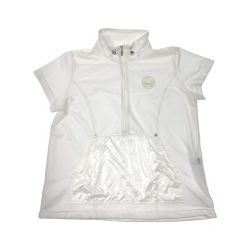 ▽▽ Munsingwear マンシングウェア ゴルフウェア レディース 半袖 サイズLL SL6503 ホワイト Aランク