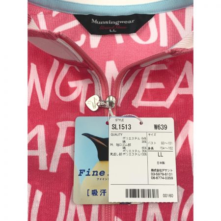  Munsingwear マンシングウェア ゴルフウェア レディース 半袖 サイズLL SL1513 W639 ピンク