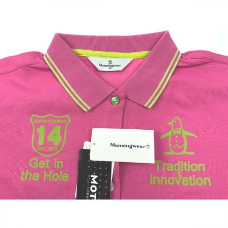  Munsingwear マンシングウェア ゴルフウェア レディース 半袖 サイズ3L SL1626 W559 ショッキングピンク