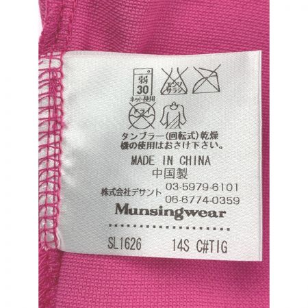  Munsingwear マンシングウェア ゴルフウェア レディース 半袖 サイズ3L SL1626 W559 ショッキングピンク
