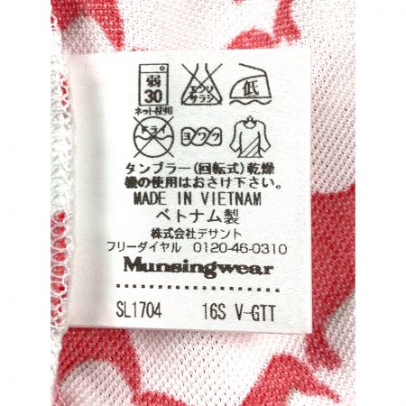  Munsingwear マンシングウェア ゴルフウェア レディース 半袖 サイズ3L SL1704 R499 レッド×ホワイト