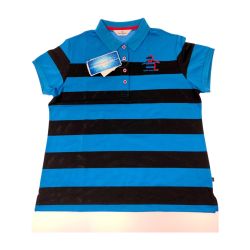 ▽▽ Munsingwear マンシングウェア ゴルフウェア レディース 半袖 サイズ3L SL1702 M468 ブルー Sランク