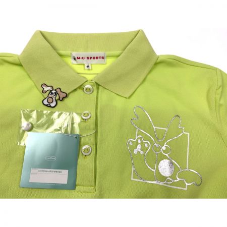  M・U SPORTS ゴルフウェア レディース 半袖 サイズ44 701H3020 黄緑
