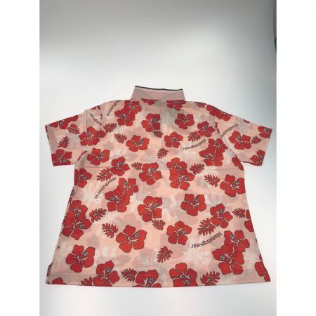  Munsingwear マンシングウェア ゴルフウェア レディース 半袖 サイズLL LG1581 W824 サーモンピンク×レッド