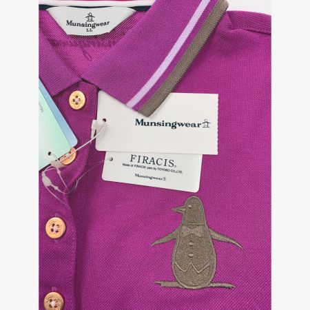  Munsingwear マンシングウェア ゴルフウェア レディース 半袖 サイズLL SL1530 W497 パープル