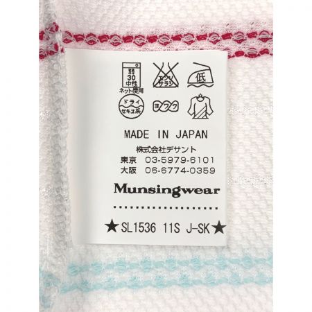  Munsingwear マンシングウェア ゴルフウェア レディース 半袖 サイズLL SL1536 N950 ホワイト