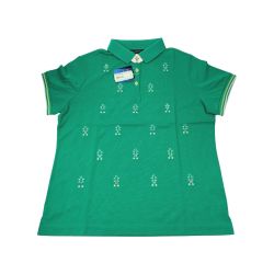 ▽▽ Munsingwear マンシングウェア ゴルフウェア レディース 半袖 サイズLL SL1503 E578 グリーン Sランク