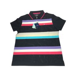 ▽▽ Munsingwear マンシングウェア ゴルフウェア レディース 半袖 サイズLL SL1511 N100 ブラック Sランク