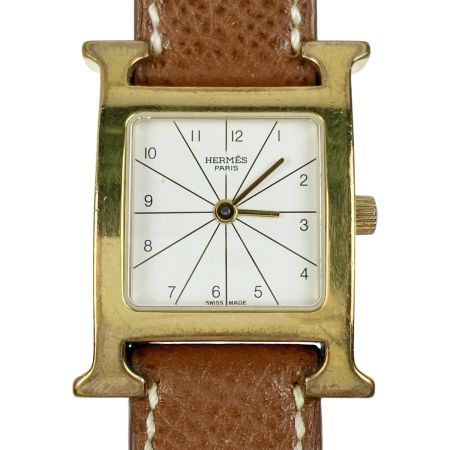  HERMES エルメス Hウォッチ クォーツ RS1.201