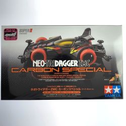 ▽▽  フルカウルミニ四駆 ネオトライダガーZMC カーボンスペシャル スーパーIIシャーシ 未組立品 Sランク