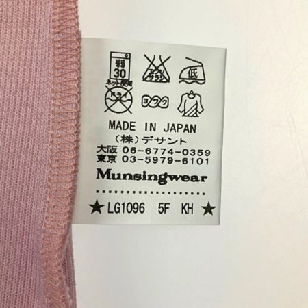  Munsingwear マンシングウェア 春物 ブランド SIZE LL レディース 無地  LG1096 W805 ライトピンク