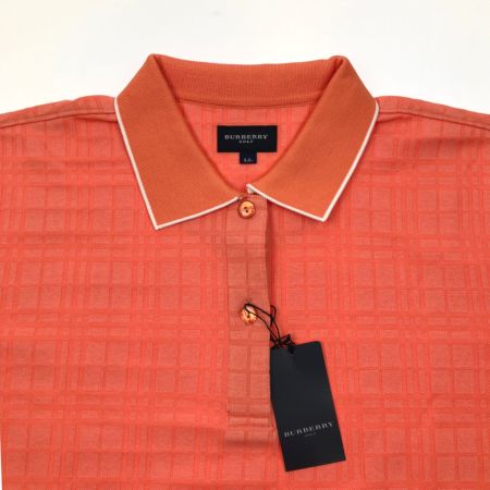  BURBERRY GOLF  春物 長袖 SIZE LL チェック BGV40-769-83 サーモンピンク