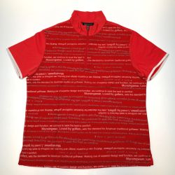 ▽▽ Munsingwear マンシングウェア 夏物 ブランド SIZE LL  LG1641 R519 LG1641 R519 レッド Sランク