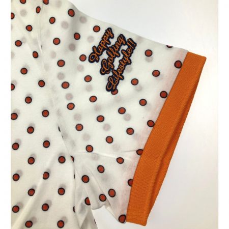  Munsingwear マンシングウェア  夏物 ブランド SIZE LL  XSL1513 N950 ホワイト×オレンジ