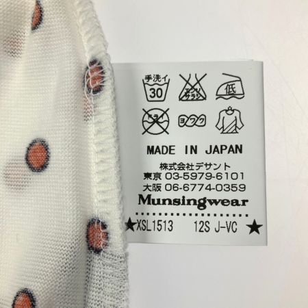  Munsingwear マンシングウェア  夏物 ブランド SIZE LL  XSL1513 N950 ホワイト×オレンジ