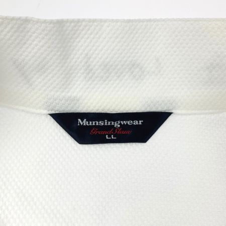  Munsingwear マンシングウェア  ゴルフウェア  サイズLL LG1166 W805 ホワイト×ライトピンク×ブラウン 開封未使用品