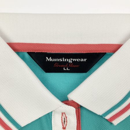  Munsingwear マンシングウェア レディース ゴルフウェア ポロシャツ ミント×ホワイト LL VL1500 E627 ミント 開封未使用品