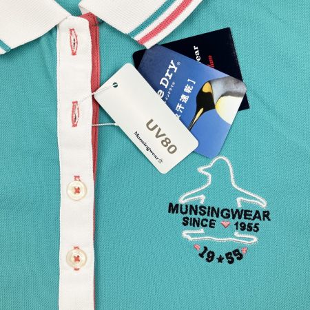  Munsingwear マンシングウェア レディース ゴルフウェア ポロシャツ ミント×ホワイト LL VL1500 E627 ミント 開封未使用品