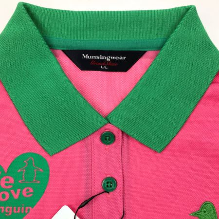  Munsingwear マンシングウェア レディース　ゴルフウェア　SIZE LL LG1672 W618 ピンク