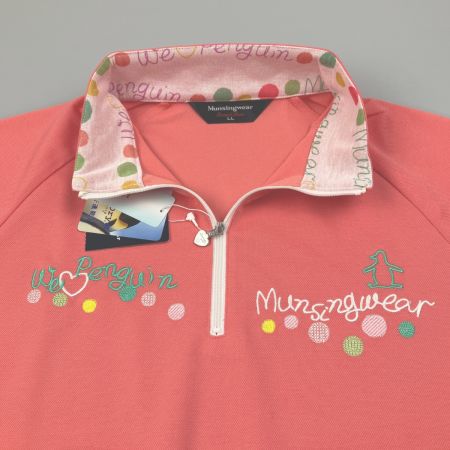  Munsingwear マンシングウェア レディース ゴルフウェア  SIZE LL  SL1506 R588 サーモンピンク