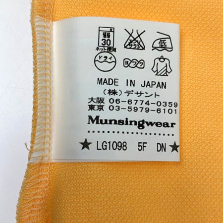  Munsingwear マンシングウェア レディース　ゴルフウェア　SIZE LL LG1098 Y836 イエロー系