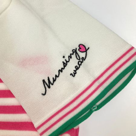  Munsingwear マンシングウェア ゴルフウェア　レディース　SIZE LL LG2926 W618 ホワイト×ピンク