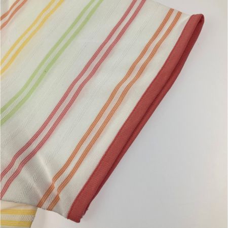  Munsingwear マンシングウェア レディース　ゴルフウェア　SIZE LL　ボーダー柄 LG1653 XN20 ホワイト