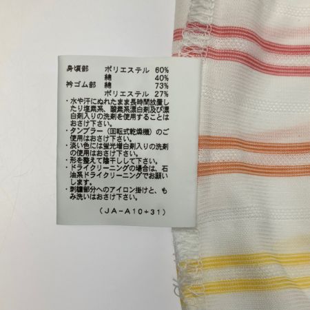  Munsingwear マンシングウェア レディース　ゴルフウェア　SIZE LL　ボーダー柄 LG1653 XN20 ホワイト