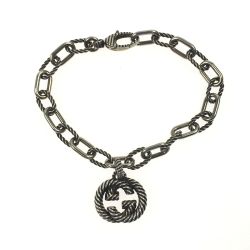 ▽▽ GUCCI グッチ インターロッキングG ブレスレット SILVER925 サイズ16 Bランク