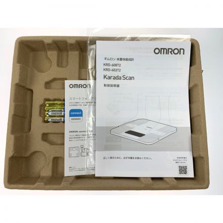  OMRON オムロン 体重体組成計 カラダスキャン KRD-608T2-W ホワイト Sランク