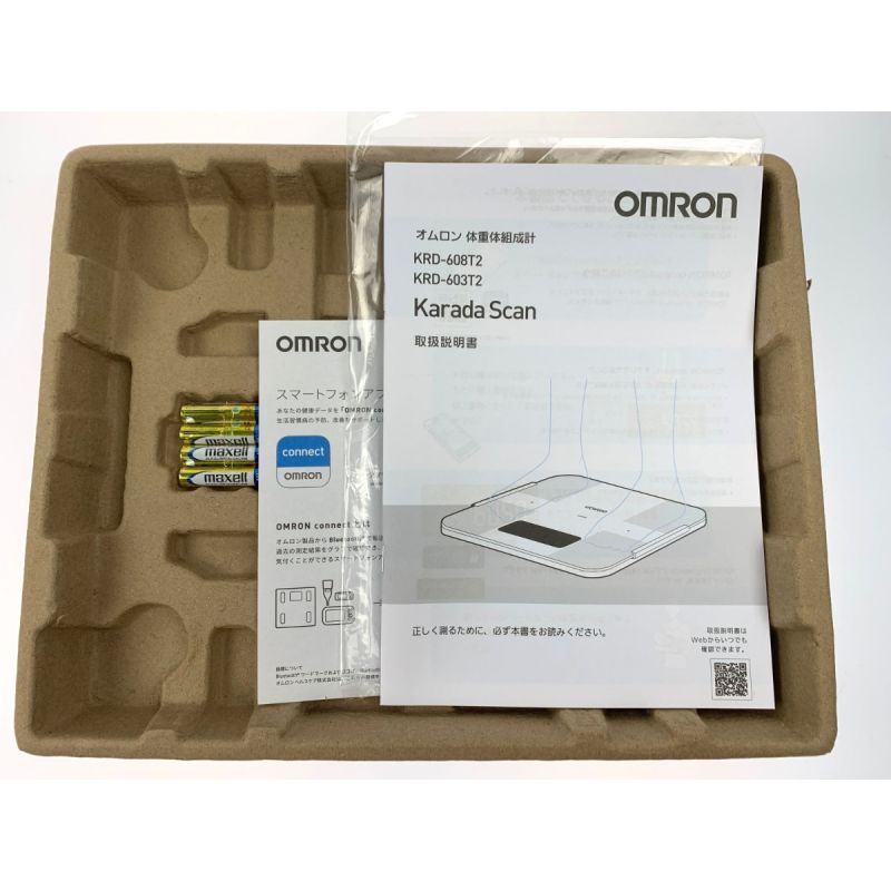 中古】 OMRON オムロン 体重体組成計 カラダスキャン KRD-608T2-W 