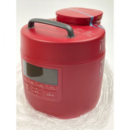sirocaキッチン家電 siroca 電気圧力鍋 レッド SP-2DS271 美品