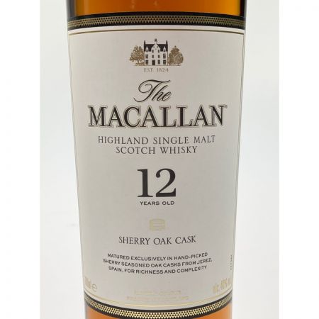  The MACALLAN マッカラン 12年 シェリーオークカスク 700ml 未開栓