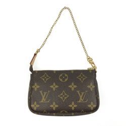 ▽▽ LOUIS VUITTON ルイヴィトン モノグラム ミニポシェット アクセソワール  M58009 ブラウン Aランク