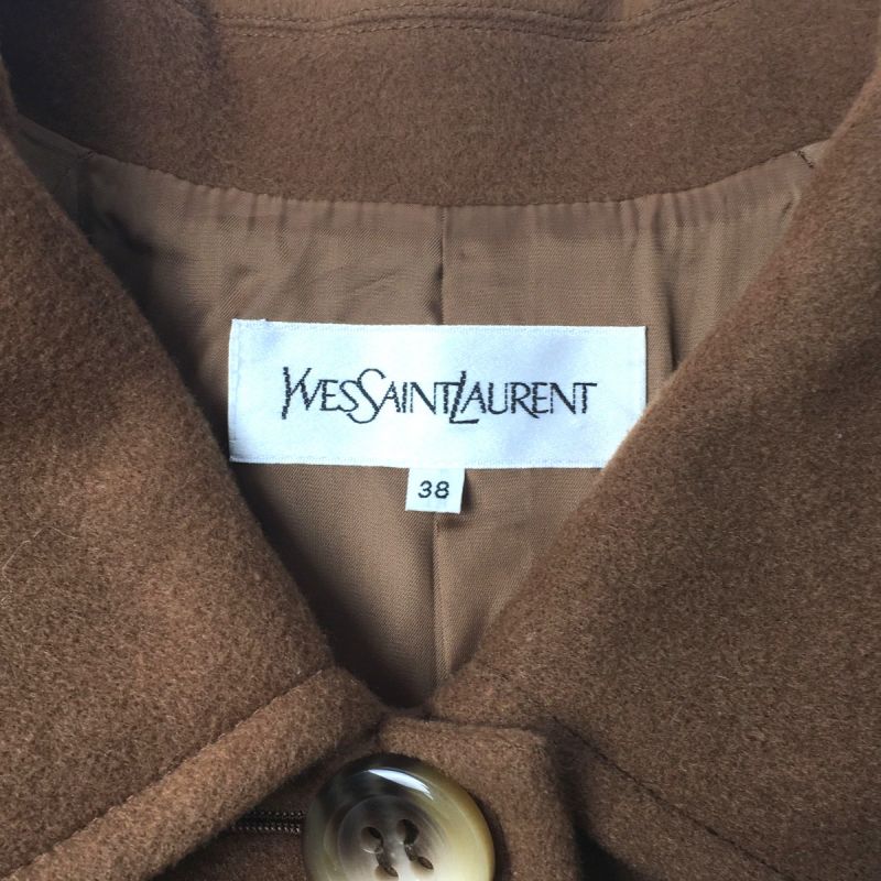 中古】 Yves Saint Laurent イブサンローラン ロングコート