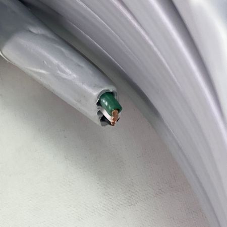  YAZAKI ソフトEM 600V EEF/F 黒白緑 3×2.0ｍｍ 100m 灰