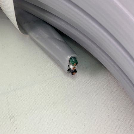  YAZAKI ソフトEM 600V EEF/F 黒白緑 3×2.0ｍｍ 100m 灰