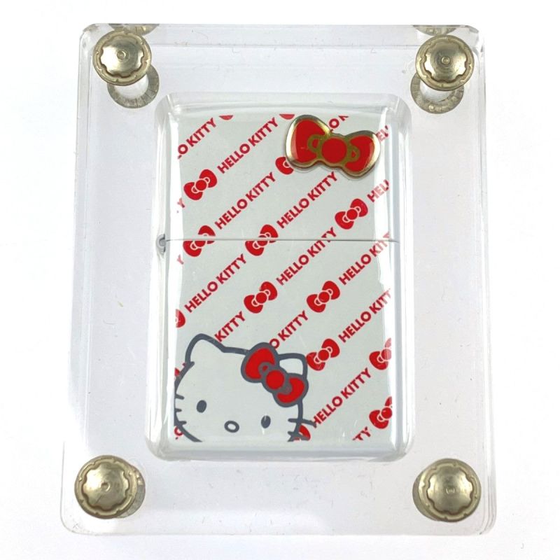 中古】 ZIPPO ハローキティ リボンデザイン 限定500個モデル シリアル ...