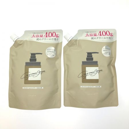  はぐくみプラス cocone クレイクリームシャンプー つめかえ用 400g 2点セット